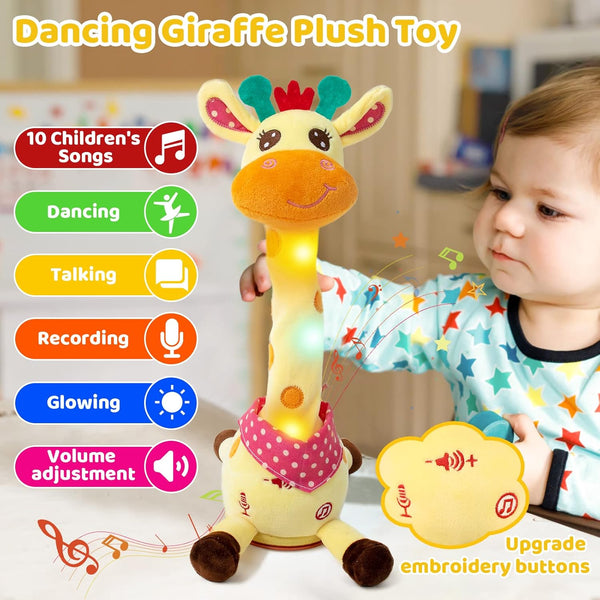 Groovy Singing & Dancing Baby Musical Stuffed Giraffe Animal Gift