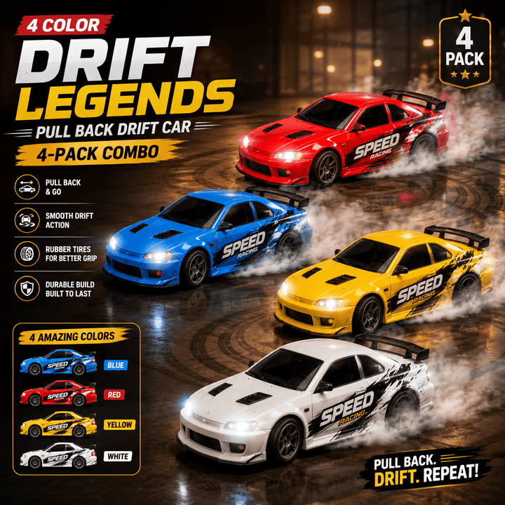 Pull Back Engine Dual Pull-Back Drift Racer – Funluluu
