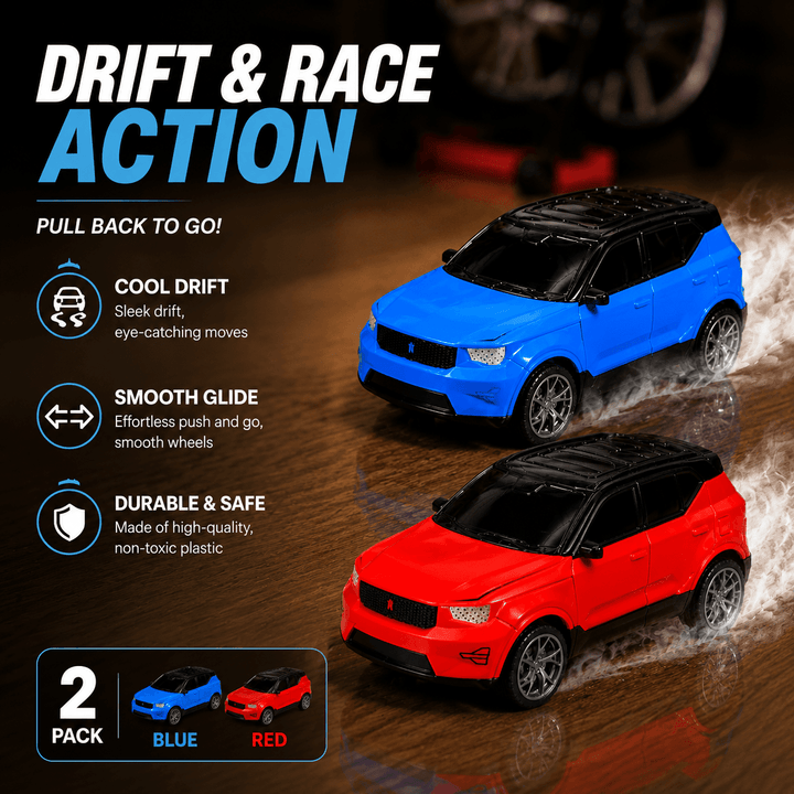 Pull Back Engine Dual Pull-Back Drift Racer – Funluluu